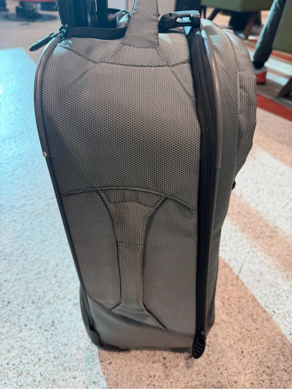 Tumi Alpa Bravo Series Gray/Black Upright Rolling Carry-On